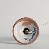 Scandinavian Modern Ceramic Butterfly Motif Table Lamp by Tilgmans, Sweden 1960