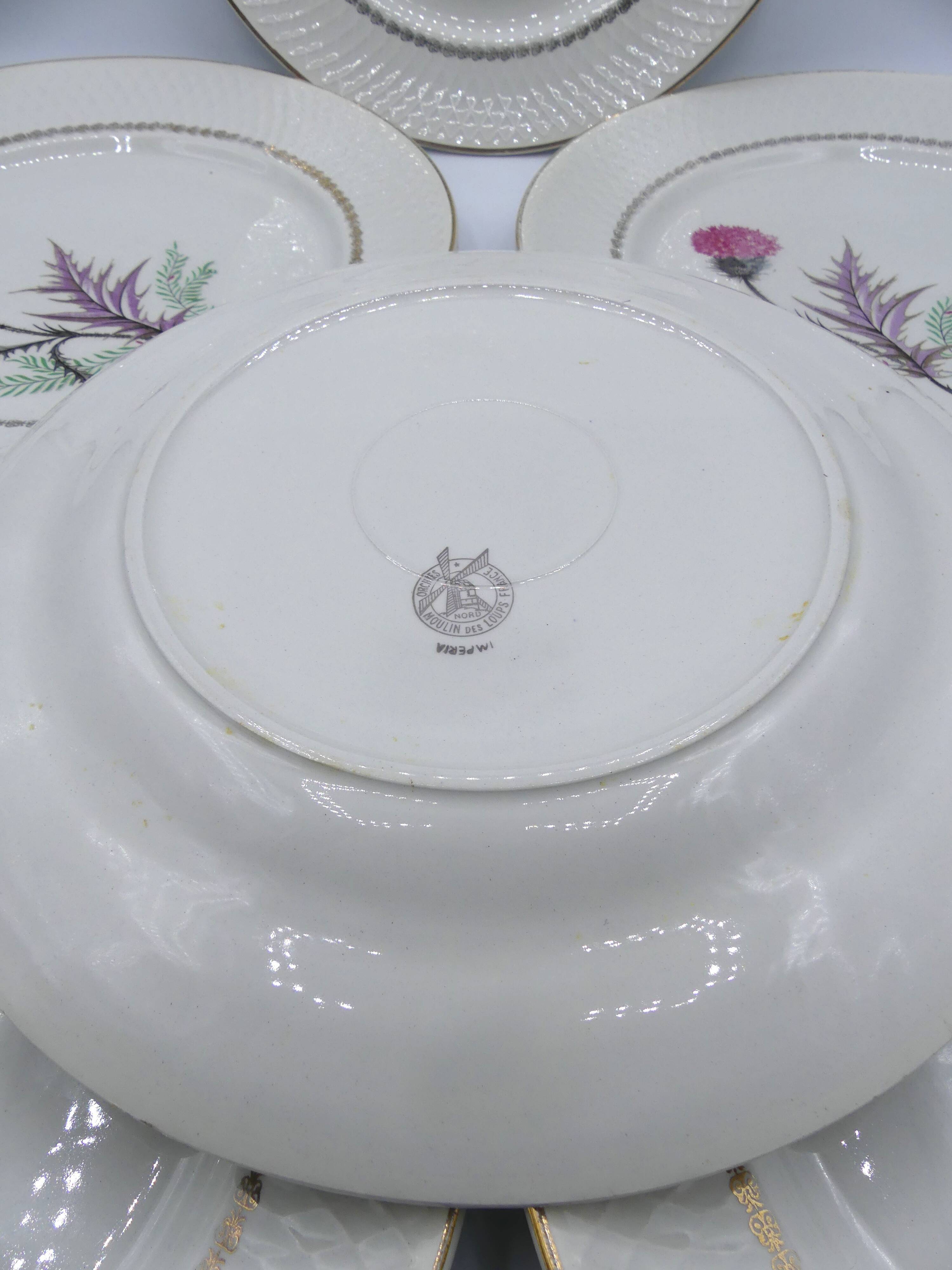 Plates Moulin des Loups Imperia plates