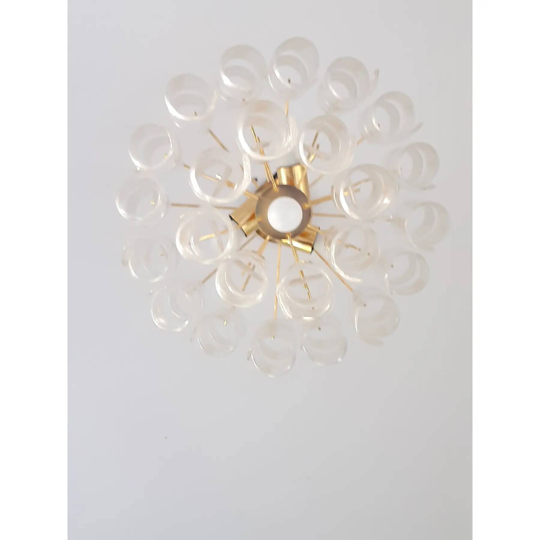Murano-Style Glass Sputnik Chandelier