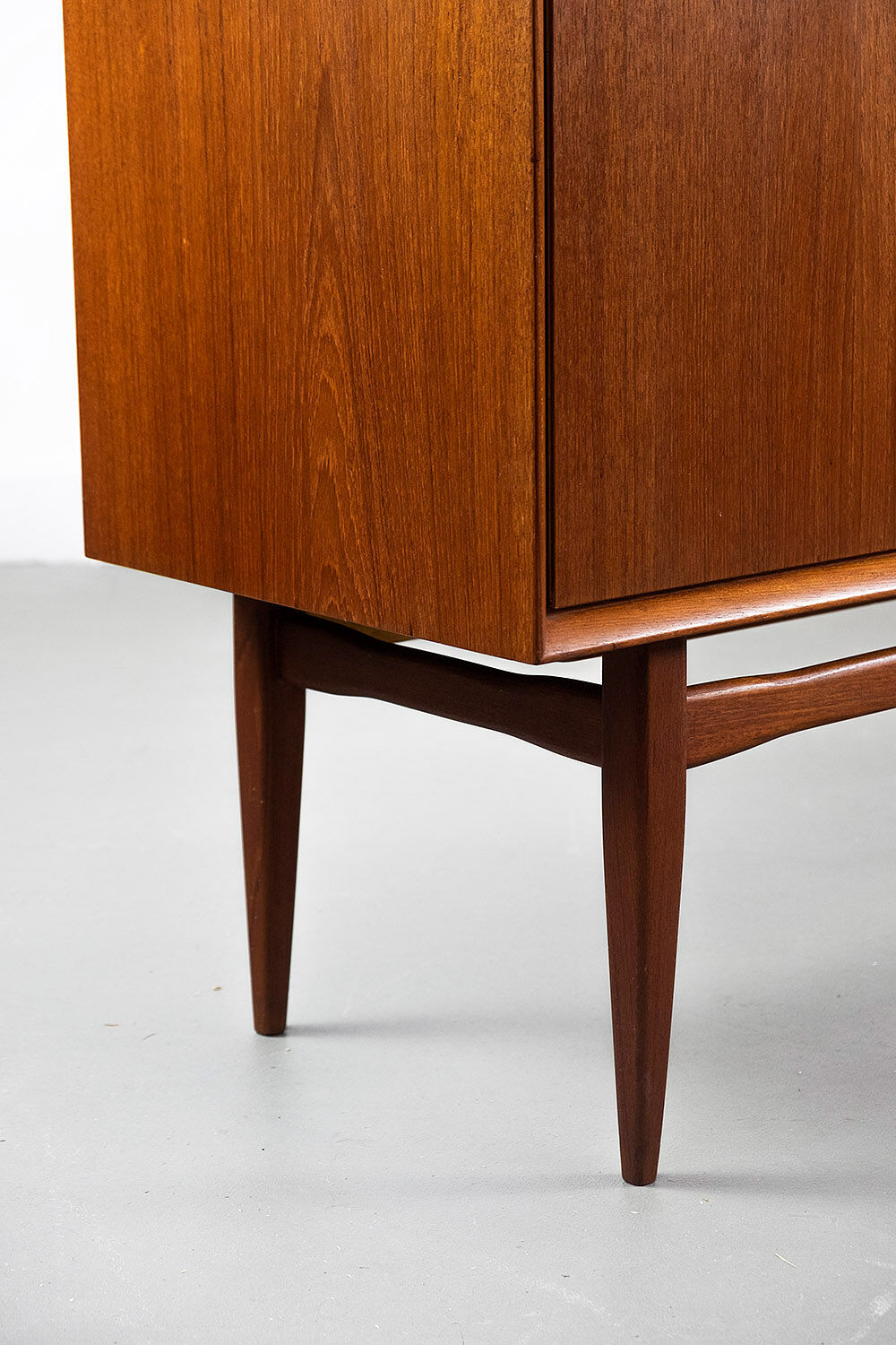 Sideboard in teak with drawers and 3 doors, 1960s