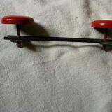 Door coat metal with 2 red hooks