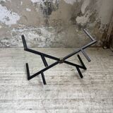 60s glass coffee table