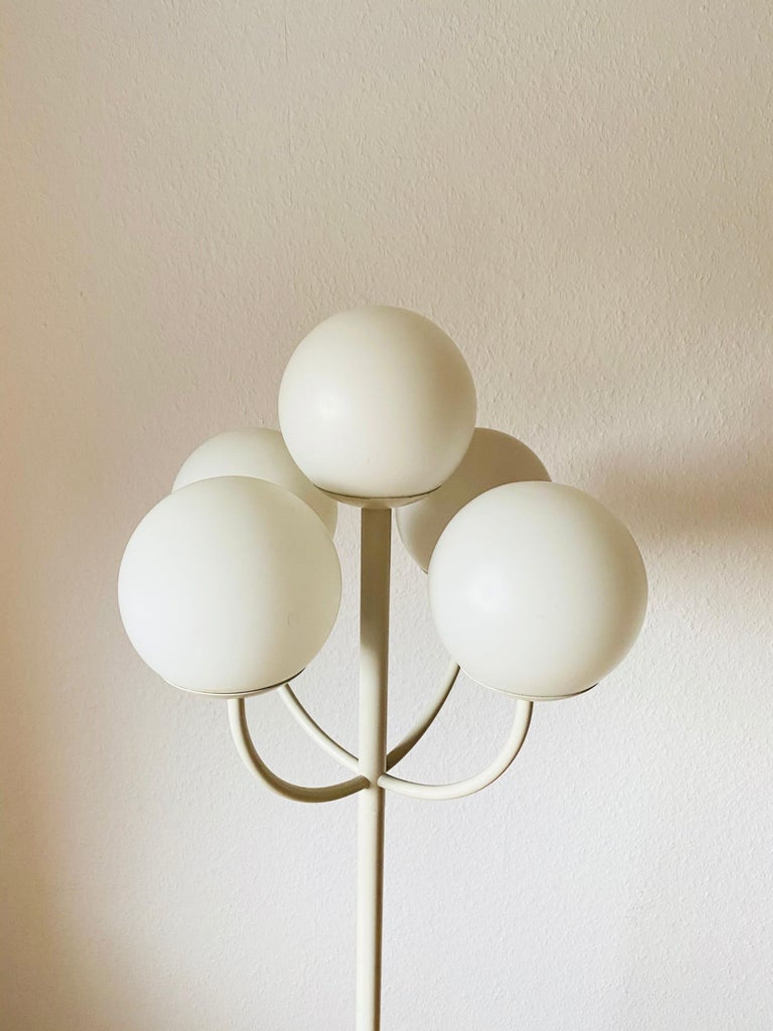 Lampadaire blanc Kaiser, Allemagne, années 1960