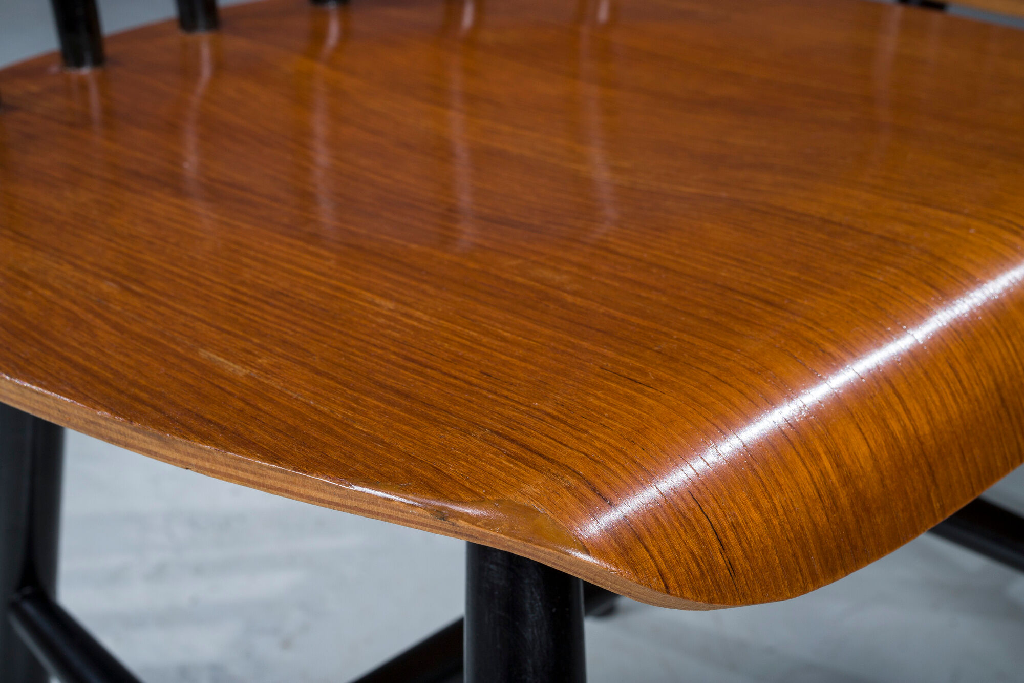 French Fanett Beech and Teak Chairs by Ilmari Tapiovaara, 1960s, Set of 6