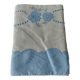 Antique linen cotton mixed sheet 210 X 290 cm monogram JL
