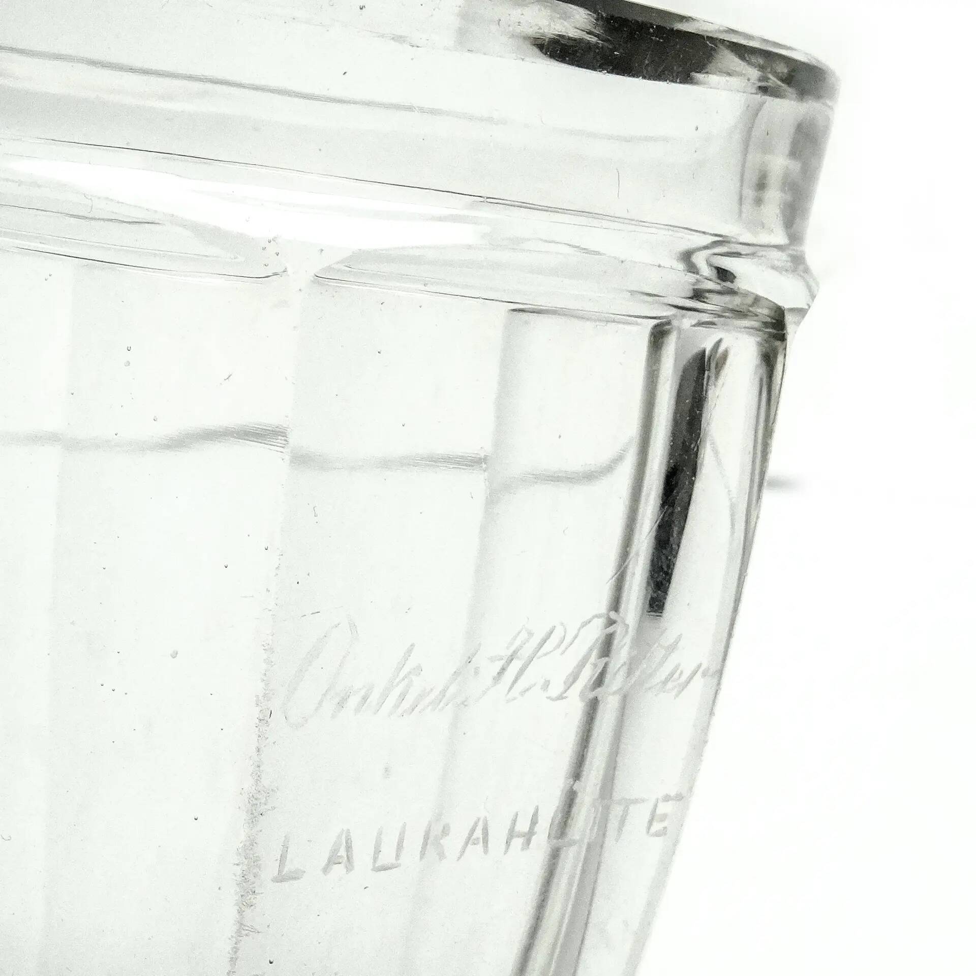 Novelty glass vase, crystal, Germany, 19th century