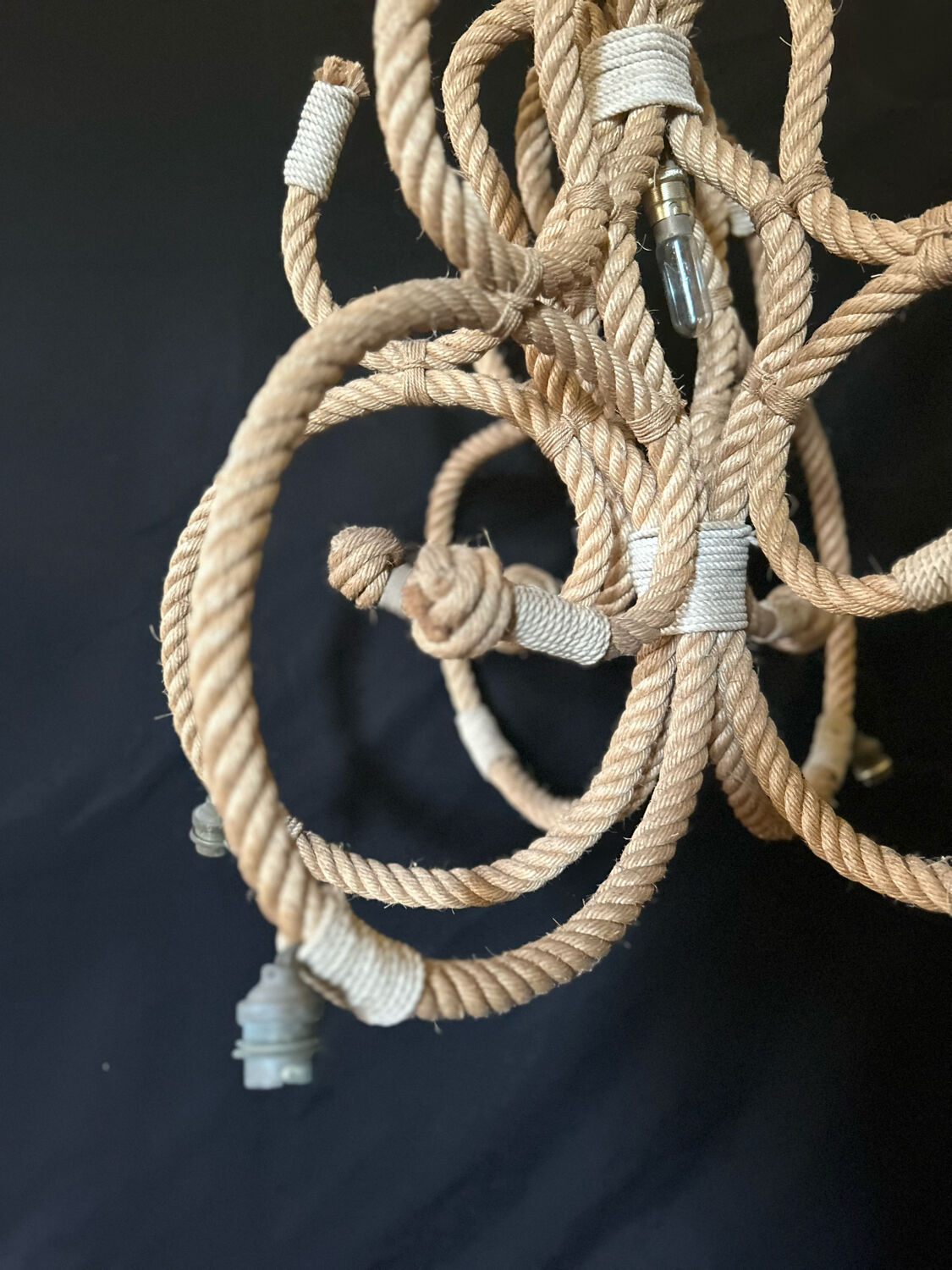 Rope chandelier 50s