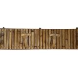 Rattan wall coat rack