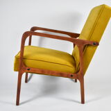 Fauteuil en velours 04-b, 1970