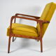 Velvet armchair model 04-b, 1970s, yellow fabric