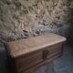 Antique French oak storage bench / blanket box, 1800–1850