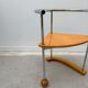 Postmodern chair in chrome and wood, 1980