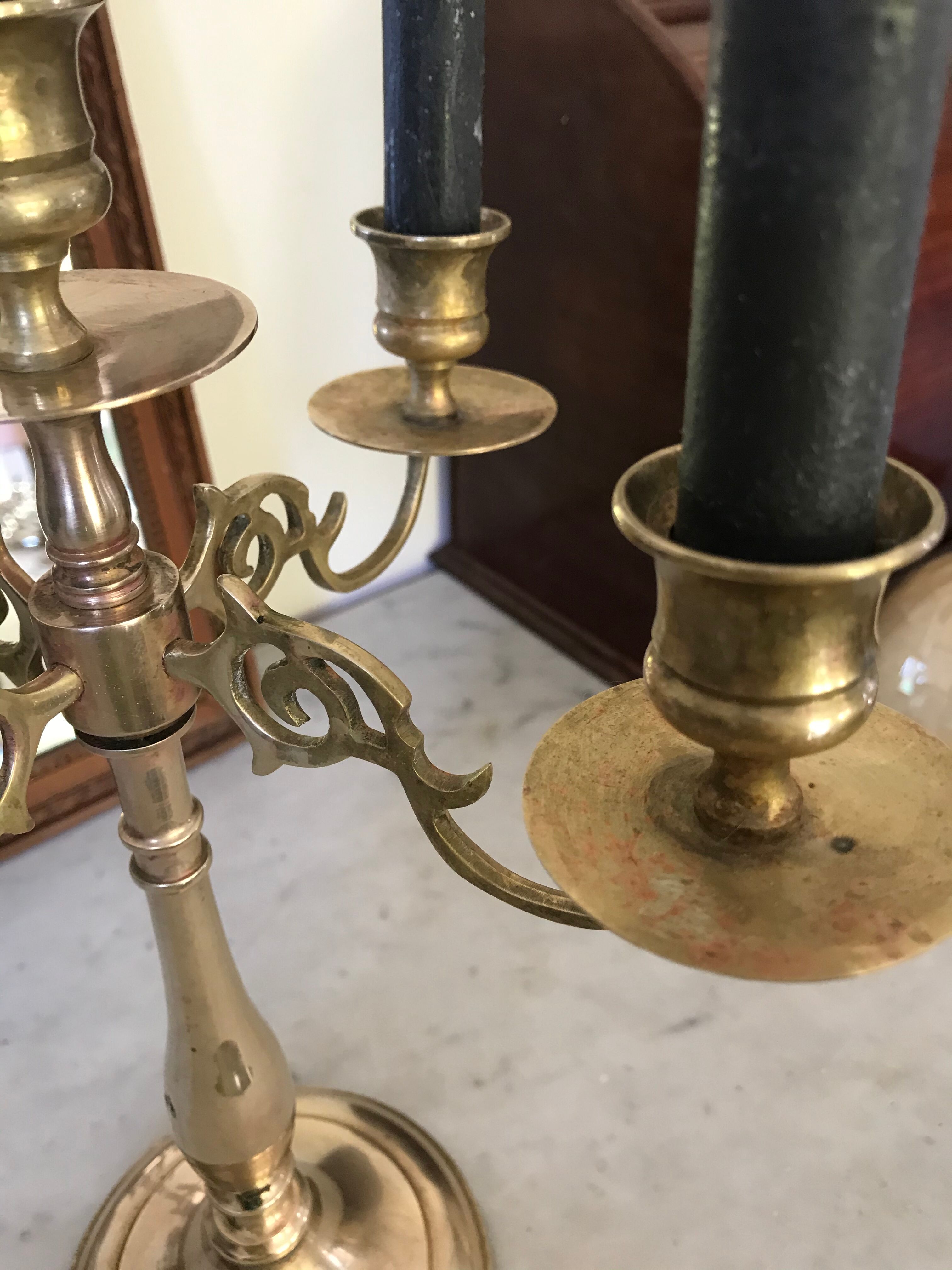 Brass chandelier 5 fires