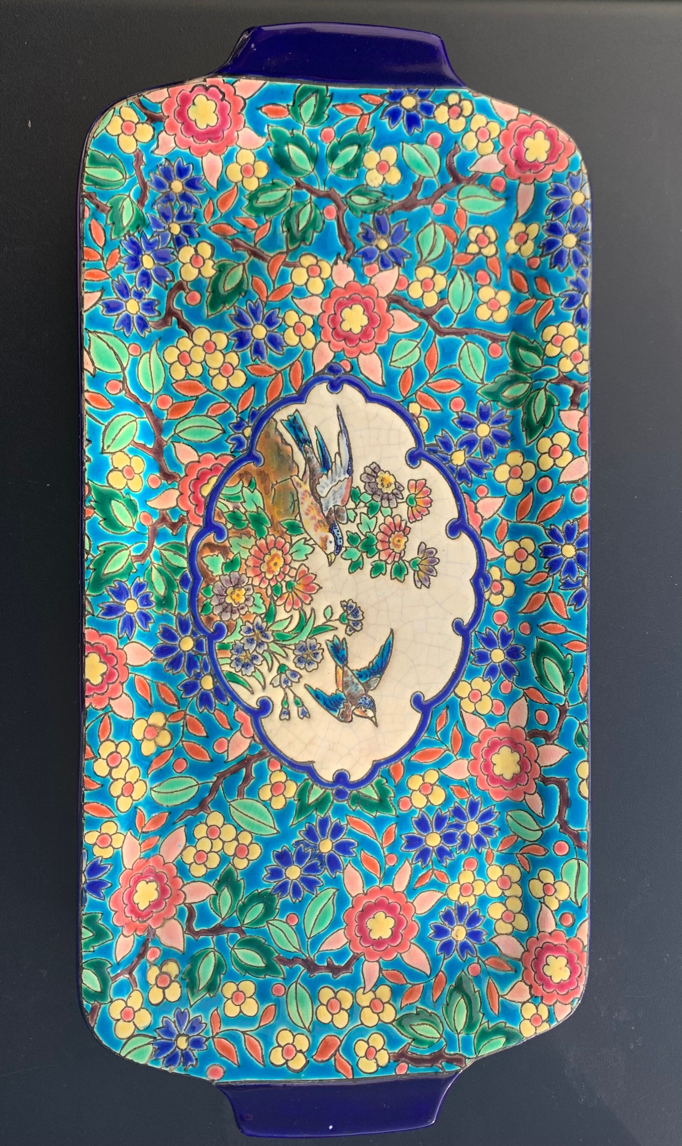 Émaux de Longwy Plat à Cake