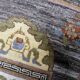 Vintage Tibetan Art Deco Khaden rug 95cm x 202cm 1960s