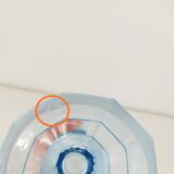 Art Deco vase blue glass