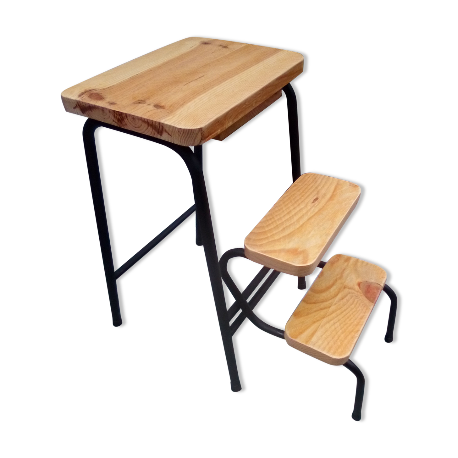 Foldable steplady stool