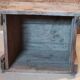 Caisse en bois massif d'atelier industriel vintage