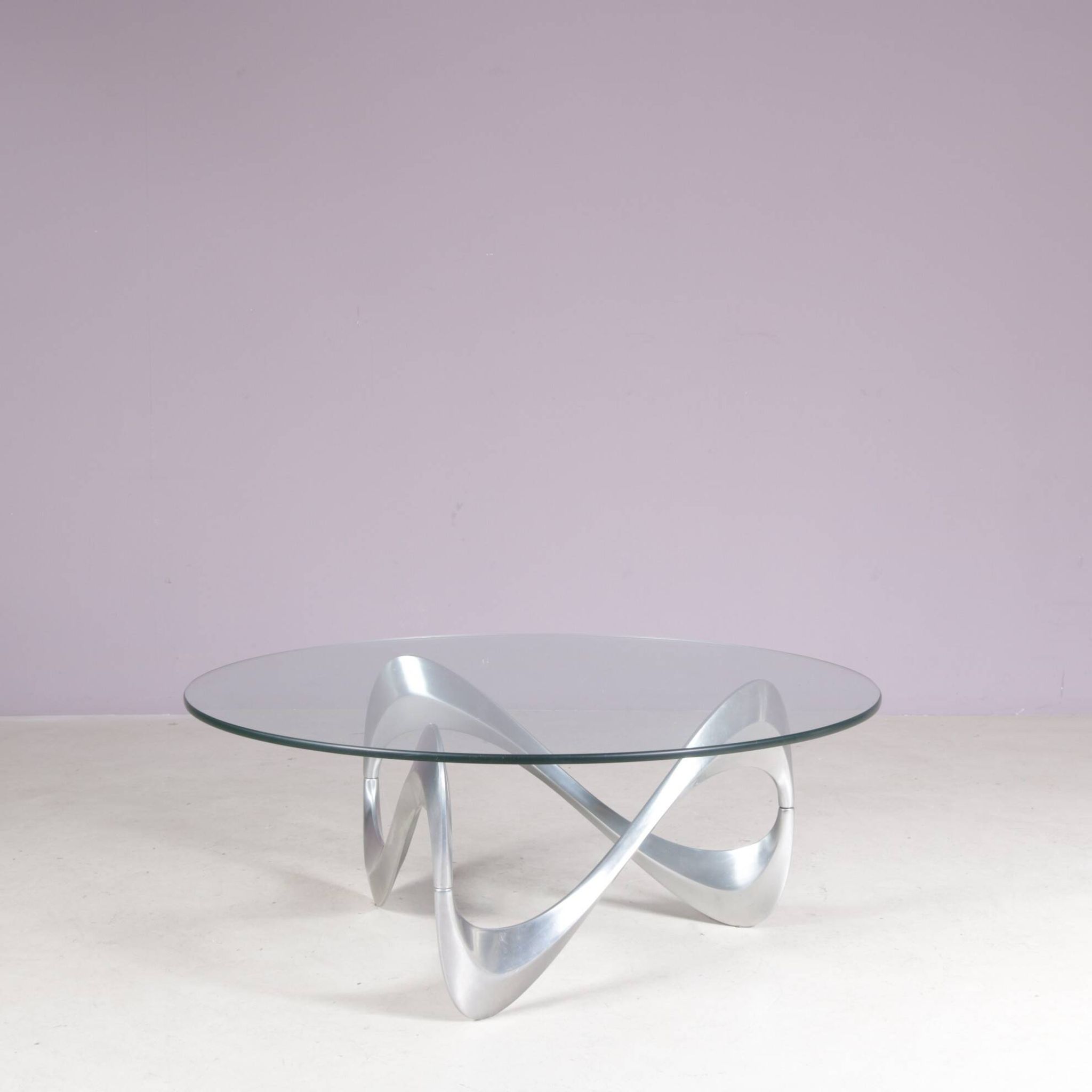 1970s Snake coffee table by Ronald Schmitt Germany