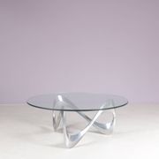 1970s Snake coffee table by Ronald Schmitt Germany