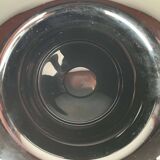 Vintage Italian vase top hat in Murano glass, 1980s.