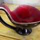 West Germany valet tray - Freeform, iridescent brown and red - 1960s