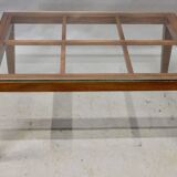 Coffee table with glass top