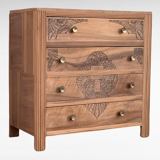 Art Deco chest of drawers Blond walnut 1930