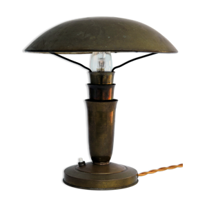 Lampe champignon en cuivre art