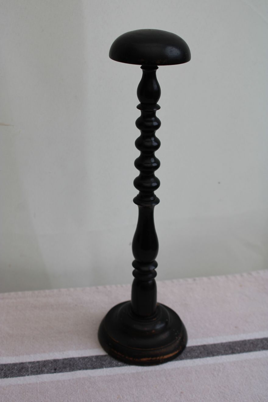 Old wooden hat rack