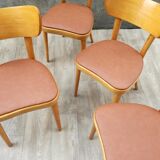 6 thonet chairs in blond wood