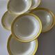 6 Biarritz earthenware soup plates