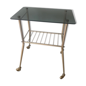 small glass-service table