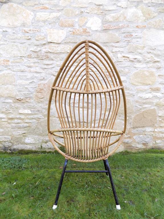 Fauteuil en osier