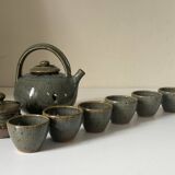 Vintage Gustave Tiffoche ceramic tea set from the 60s