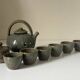 Vintage Gustave Tiffoche ceramic tea set from the 60s