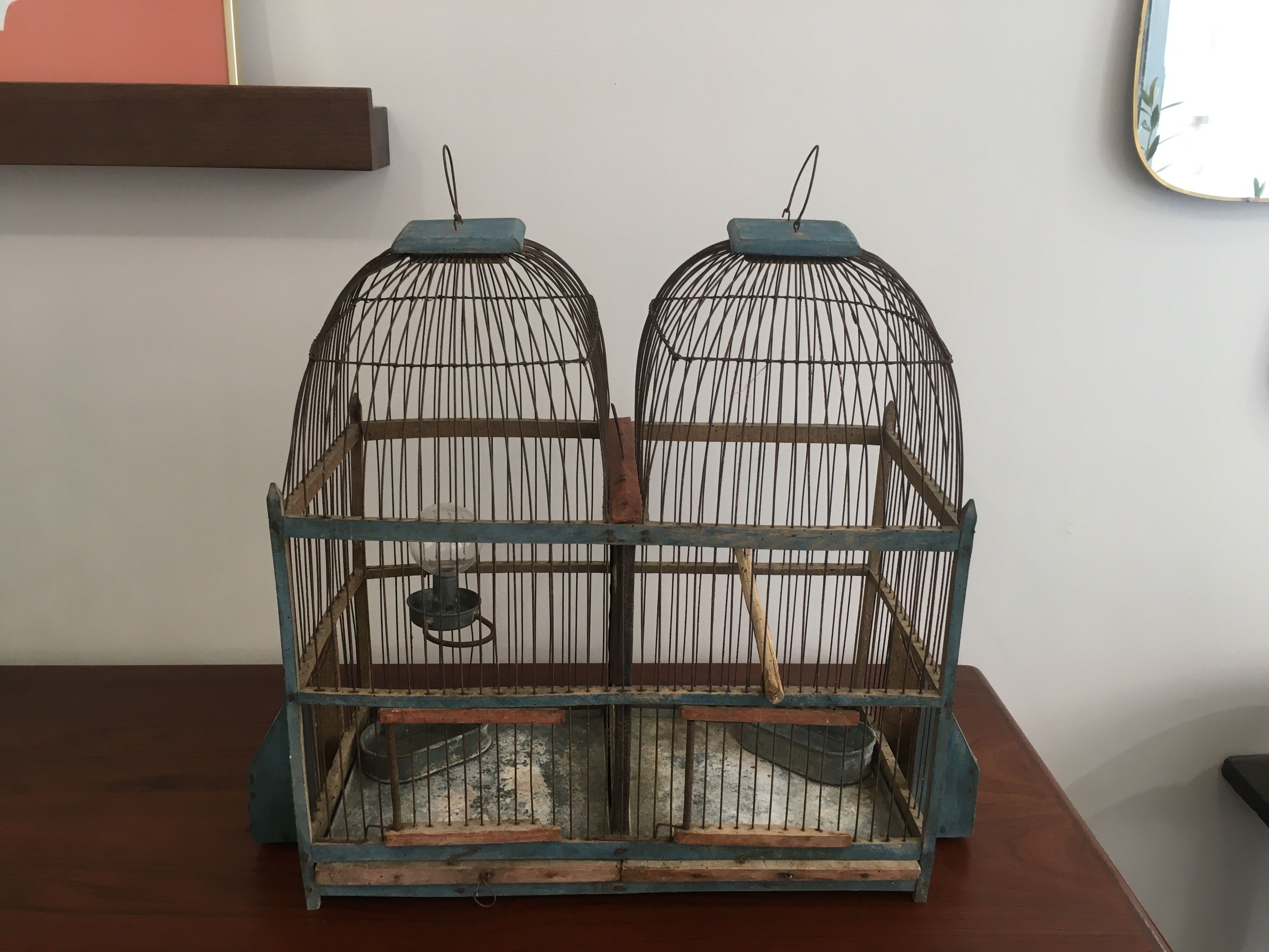 Double bird cage