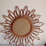 Vintage bamboo mirror