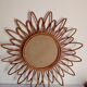 Miroir en bambou vintage 57cm