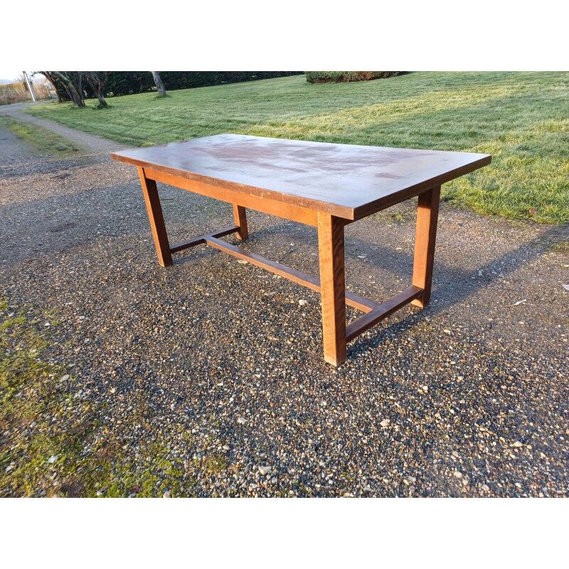 Country farmhouse table in oak