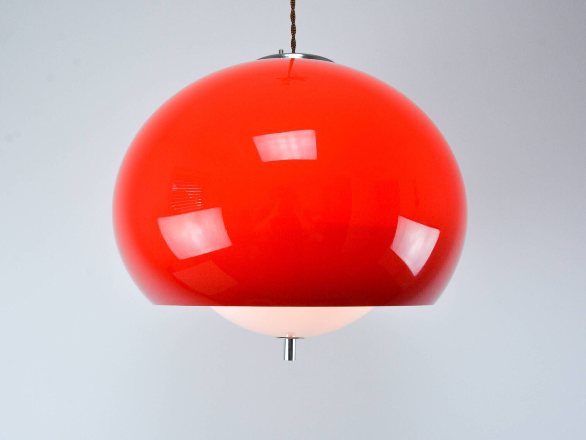 Vintage Red Meblo "Burgos" Pendant Lamp