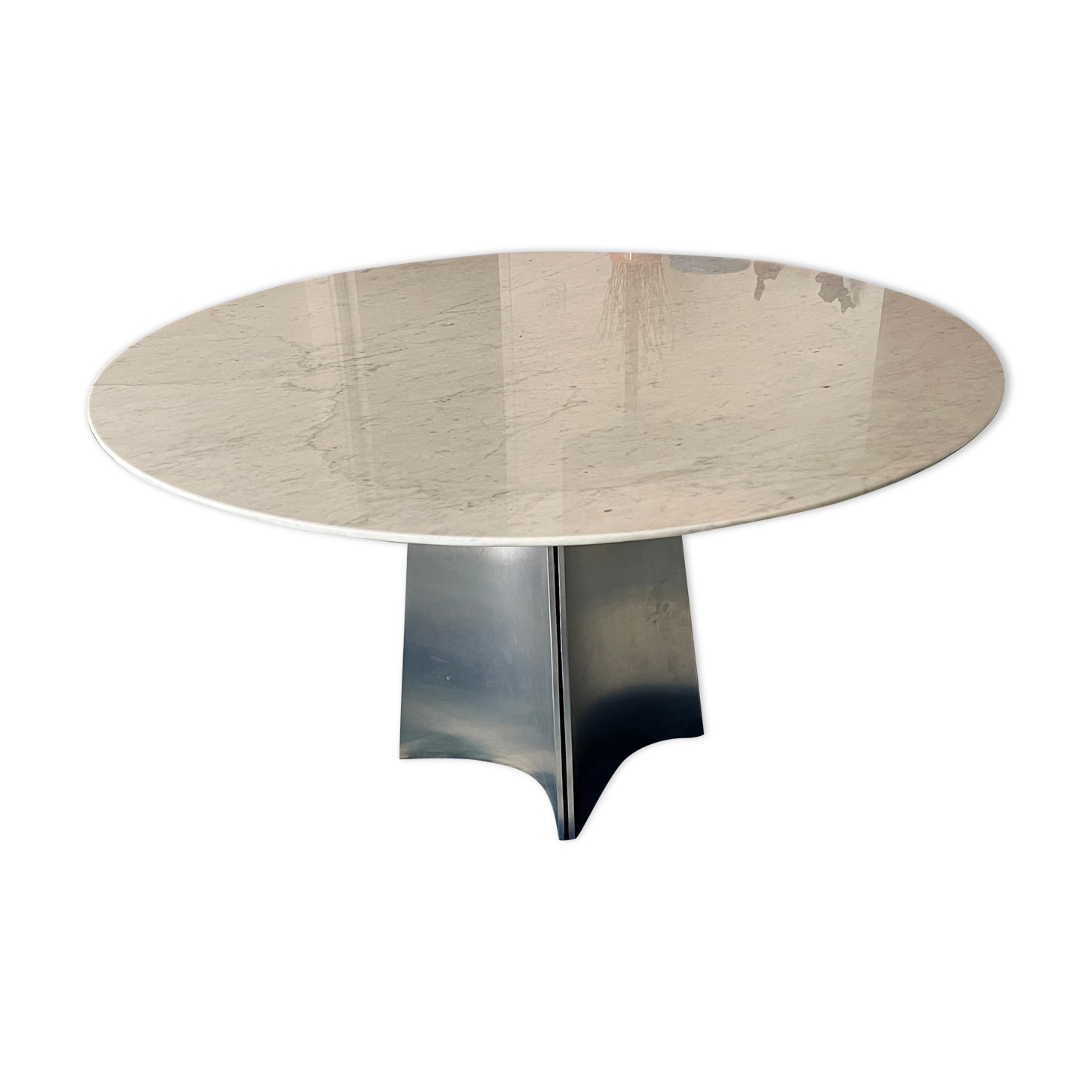 Table à Manger Ronde Luigi Saccardo pour Maison Jansen, années 70