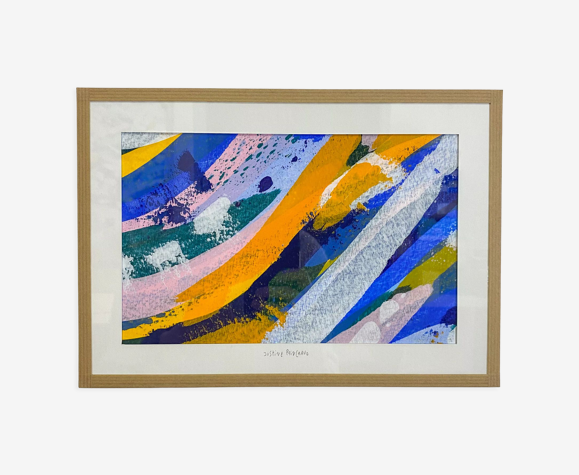 Peinture originale sous-verre