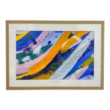 Original painting under glass