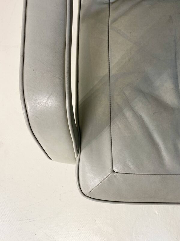 Fauteuil visiteur mobilier international cuir Gris 2000