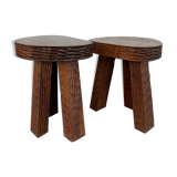 Brutalist stools
