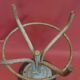 Tabouret industriel vintage 1940-1950, hauteur ajustable par poussoir 75 cm.