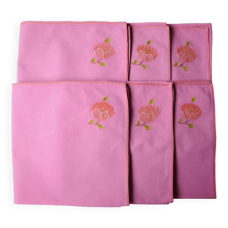 Hand embroidered napkins