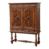 Vintage carved wood sideboard – original period piece