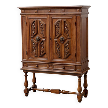 Vintage carved wood sideboard – original period piece